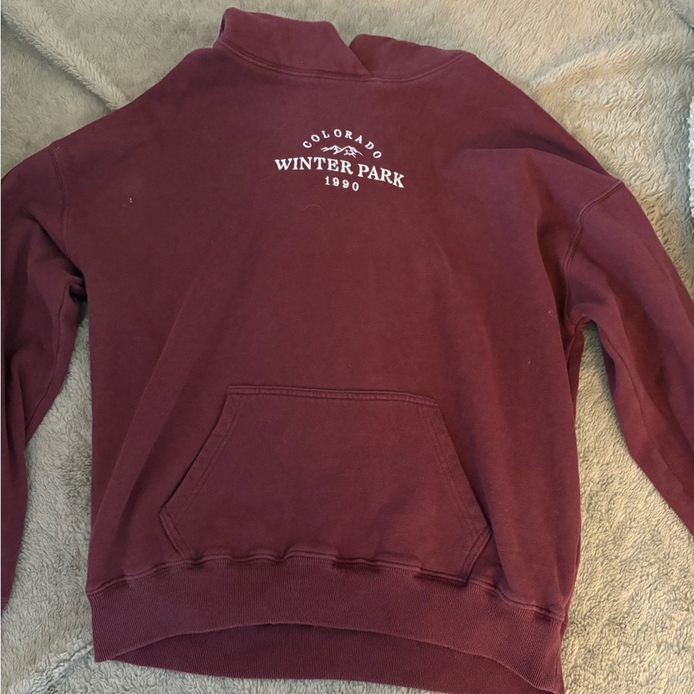 Hollister Maroon Winter Park Sweatshirt
